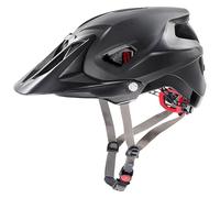 uvex Quatro integrale, Casco MTB Ligero Unisex, Ajuste de Talla individualizado, Visera Regulable, Black Matt, 52-57 cm