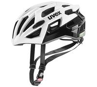 uvex Race 7, Casco Performance Seguro Unisex, Ajuste de Talla individualizado, protección contra Impactos, White Black, 51-55 cm