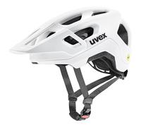 uvex React jr. MIPS - Casco de Bicicleta Ligero para niños - Ajuste de Talla individualizado - Sistema MIPS - White Matt - 52-56 cm