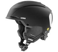 Uvex Resolution MIPS, casco de esquí, negro/blanco 55-59cm White-Black Matt