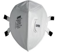 Uvex Respirador máscara plegable silv-Air e 8313 FFP3 15 piezas