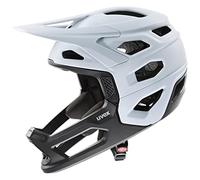 uvex Revolt, Casco MTB Ligero Unisex, Ajuste de Talla individualizado, mentonera Desmontable, Cloud-Black Matt, 52-57 cm
