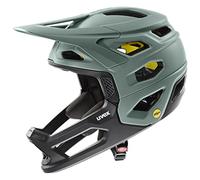 uvex Revolt MIPS, Casco MTB Ligero Unisex, Sistema MIPS, Ajuste de Talla individualizado, Moss Green-Black Matt, 52-57 cm