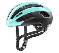 uvex Rise CC, Casco Performance Seguro Unisex, Ajuste de Talla individualizado, ventilación optimizada, Aqua, Black, 52-56 cm
