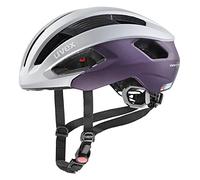 uvex Rise CC Women's Edition, Casco Performance Seguro para Mujer, Ajuste de Talla individualizado, ventilación optimizada, Silver, Plum Matt, 56-59 cm