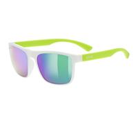 Uvex rookie, gafas de sol, junior, blanco/verde Onesize White-Lime Mat