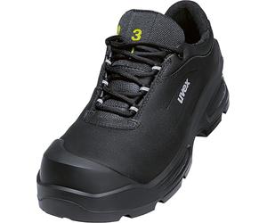 Uvex S3L FO CI SC SR - Zapatos de seguridad para aplicaciones pesadas (3 unidades, impermeables, ancho 11), Negro , 44 EU