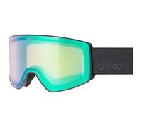Uvex scenic FM Gafas de esquí, Adultos unisex, black matt/mirror green, one size