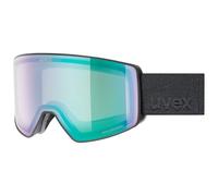 Uvex scenic P Gafas de esquí, Adultos unisex, black matt/mirror green-pola, one size