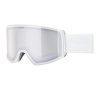 Uvex scenic P Gafas de esquí, Adultos unisex, white matt/mirror silver-pola, one size