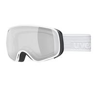 Uvex scribble FM sph, gafas de esquí infantiles, antidistorsión y antivaho, visibilidad sin distorsiones, white/silver-clear, one size