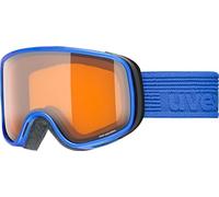 Uvex scribble LG Gafas de esquí, Niños unisex, cobalt mat/lasergold-clear, one size