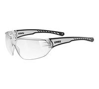 Uvex sportstyle 204, gafas deportivas unisex, de espejo, comodidad sin presión y sujeción perfecta, clear/clear, one size