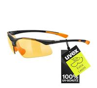 Uvex sportstyle 223, gafas deportivas unisex, de espejo, comodidad sin presión y sujeción perfecta, black orange/orange, one size