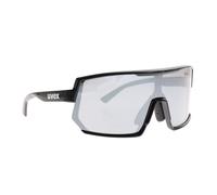 Uvex sportstyle 235, gafas deportivas unisex, antivaho, comodidad sin presión y sujeción perfecta, black/silver, one size