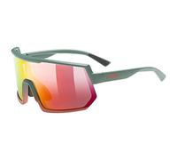 Uvex sportstyle 235, gafas deportivas unisex, antivaho, comodidad sin presión y sujeción perfecta, moss grapefruit matt/red, one size