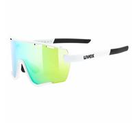 uvex sportstyle 236 Set, gafas deportivas unisex, antivaho, incl. lentes intercambiables, white matt/green, one size