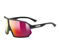Uvex sportstyle 237 - Gafas de deporte para adultos - fuerte protección UV - tintadas para realzar el contraste - black m./mir.red - one size