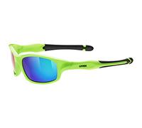 Uvex sportstyle 507, gafas de sol infantiles, de espejo, incl. cinta, green/green, one size
