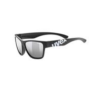 uvex sportstyle 508, gafas de sol infantiles, de espejo, incl. cinta, black matt/silver, one size