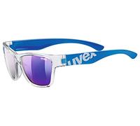 uvex sportstyle 508, gafas de sol infantiles, de espejo, in inta, clear blue/blue, one size