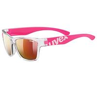 Uvex sportstyle 508, gafas de sol infantiles, de espejo, incl. cinta, clear pink/red, one size