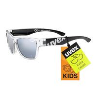 uvex sportstyle 508, gafas deportivas infantiles, de espejo, in inta, black clear, one size