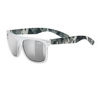 uvex sportstyle 511, gafas de sol infantiles, de espejo, in inta, white transparent/silver, one size