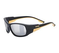 Uvex sportstyle 514 Gafas de sol, Niños unisex, black matt/mirror silver, one size