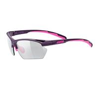 uvex sportstyle 802 V small, gafas deportivas unisex, fotocromáticas, antivaho, purple pink/smoke, one size