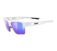 uvex sportstyle 805 CV, gafas outdoor unisex, de espejo, tintadas para realzar el contraste, white/plasma daily, one size