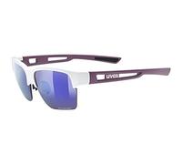 Uvex sportstyle 805 CV, gafas outdoor unisex, tintadas para realzar el contraste, de espejo, pearl prestige matt/plasma, one size
