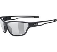 uvex sportstyle 806 V, gafas outdoor unisex, fotocromáticas, antivaho, black matt/smoke, one size