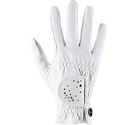 Uvex Sportstyle Diamond, Guante de equitación elástico Unisex, Resistente al Desgaste, Adornado con Cristales Swarovski, White, 7