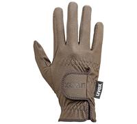 uvex sportstyle, guante de equitación elástico unisex, excelente agarre y resistente al desgaste, compatible con pantalla táctil, brown, 6.5