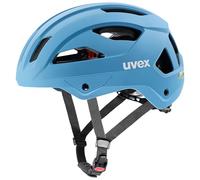 uvex Stride - Casco de Bicicleta Robusto para Adultos - Ajuste de Talla individualizado - 0 - Azure Matt - 53-56 cm