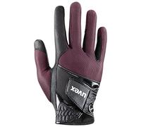 Uvex sumair, Guante de equitación Flexible Unisex, Resistente al Desgaste, ventilación óptima, Black-Burgundy, 8