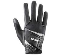 Uvex sumair, Guante de equitación Flexible Unisex, Resistente al Desgaste, ventilación óptima, Black-Silver, 7