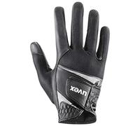 Uvex sumair, Guante de equitación Flexible Unisex, Resistente al Desgaste, ventilación óptima, Black-Silver, 7.5
