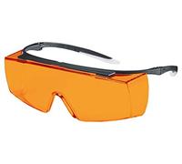 Uvex Super F OTG Supravision Sapphire - Gafas protectoras - Naranja/Negro