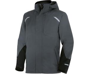 Uvex SuXXeed Craft Chaqueta 3 en 1 para hombre, con detalles reflectantes, impermeable y transpirable, antracita, S