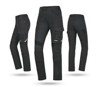 Uvex suXXeed Industry Pantalones de cintura elástica para mujer - Pantalones de trabajo para mujer - con elástico y bolsillos protectores para las rodillas, gris, 44