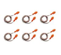 UVEX Tapones para los oídos Whisper SNR 23 dB reutilizable con cordón, Juego de 6