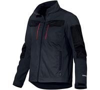 Uvex Tune-up Chaqueta de trabajo Softshell para hombre - transpirable y repelente al agua, blanco / rojo, 4XL