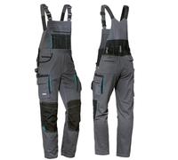 uvex Tune-Up Pantalones de Trabajo Largos para Hombres - Petos con Cintura elástica y Bolsillos en la Rodilla - Gris - 64