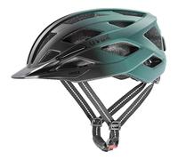 uvex Urban Explorer - Casco de Bicicleta Incluye luz LED para Adultos - Ajuste de Talla individualizado - Forro Interior Lavable - Black-Sage Green Matt - 52-57 cm
