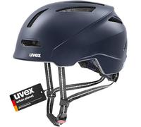 uvex urban planet, casco de biclicleta robusto unisex, ajuste de talla individualizado, ventilación optimizada, deep space matt, 58-61 cm