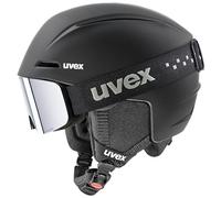Uvex Viti Set, casco de esquí + máscara de esquí, junior, negro 54-58cm Black Matt
