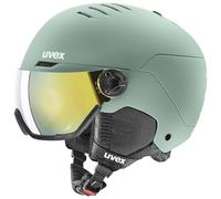 uvex Wanted Visor Casco de esquí, Adultos Unisex, Oxid Green Matt, 58-61 cm