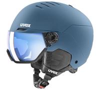 uvex wanted visor Casco de esquí, Adultos unisex, stone blue matt, 54-58 cm